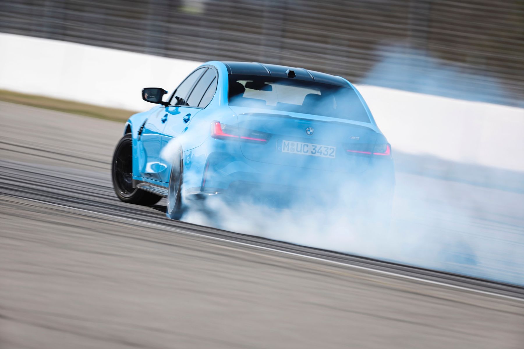 BMW M3 drifting on track