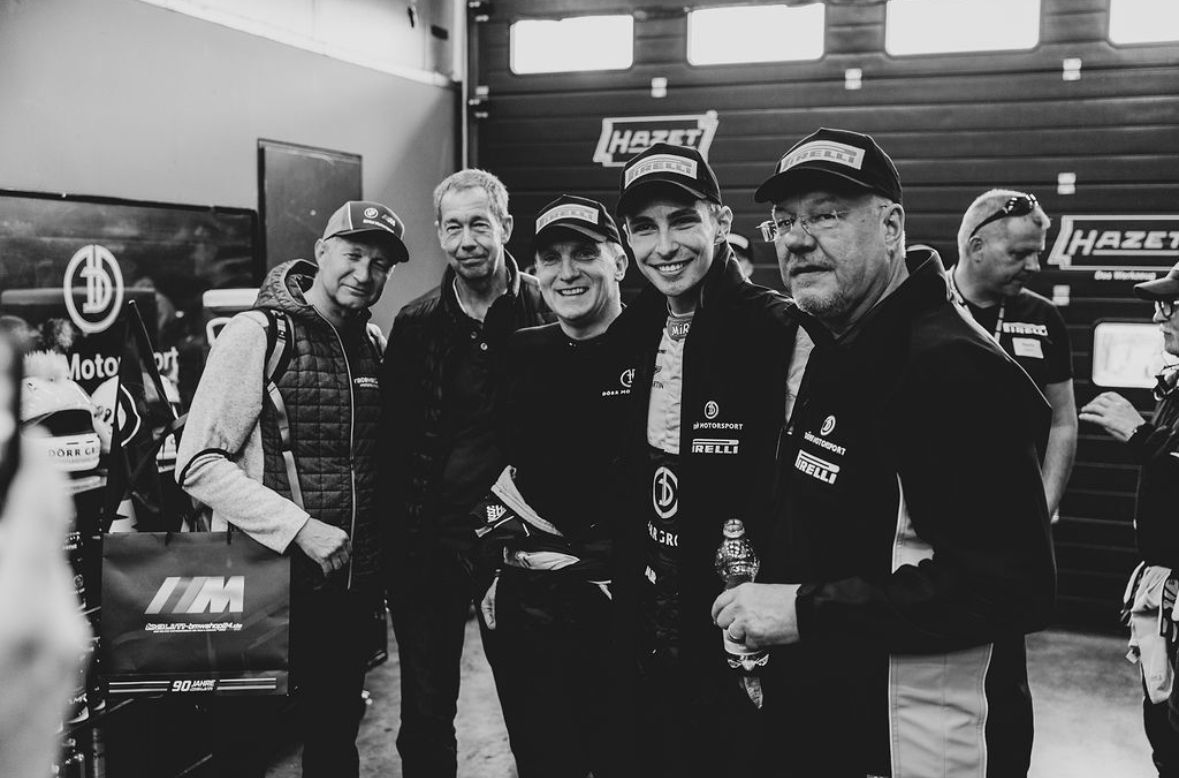 Finn Albig with the Dörr Motorsport team